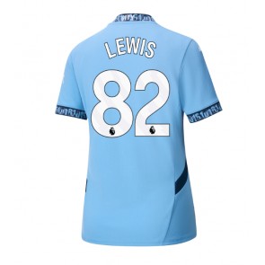 Billiga Manchester City Rico Lewis #82 Hemmatröja Dam 2024-25 Kortärmad